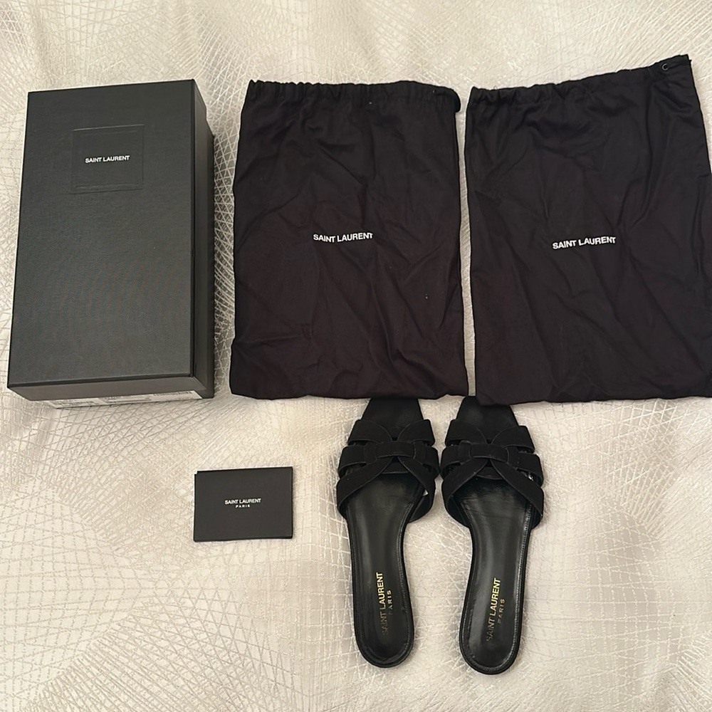 Saint Laurent Jeans Slides